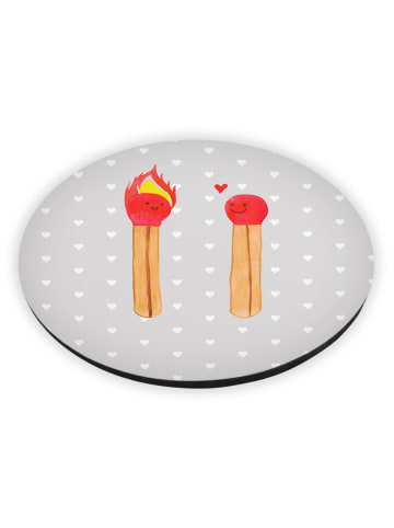 Mr. & Mrs. Panda magnet Streichhölzer ohne Spruch in Grau Pastell