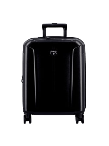 Jump Glossy 4 Rollen Kabinentrolley 55 cm mit Dehnfalte in noir