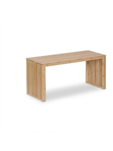 relaxdays Sitzbank in Natur - (B)90 x (H)43 x (T)33 cm