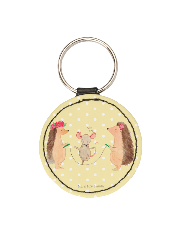 Mr. & Mrs. Panda Anhänger Igel Seilhüpfen ohne Spruch in Gelb Pastell