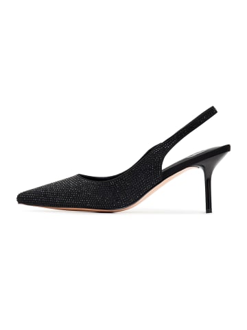 CESARE GASPARI Lakleren pumps met hoge hak in Black