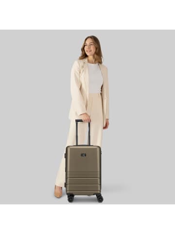 Camel Active Hanoi 4 Rollen Kabinentrolley S 55 cm mit Dehnfalte in khaki