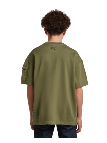 G-Star Raw Boys Army Tee Pocket four leaf clover
