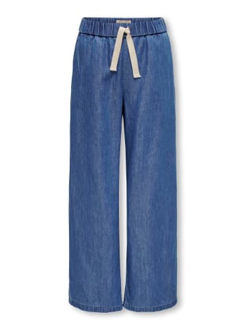 KIDS ONLY Wide Leg Jeans KOGBEA PALAZZO DNM PANT in medium blue denim