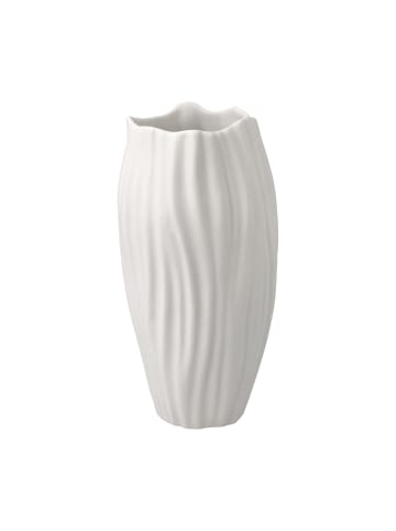 Kaiser Porzellan Vase " Spirulina " in Biskuit weiß
