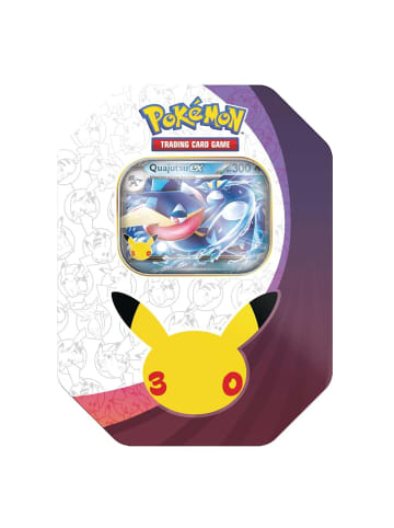 Pokémon Tin Box Quajutsu | Pokemon Sammel-Karten Kollektion 30 Jahre deutsch