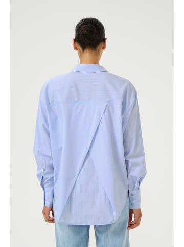 Kaffe Langarm - Hemd KAtara Loose fit in Light Blue Pin Stripe