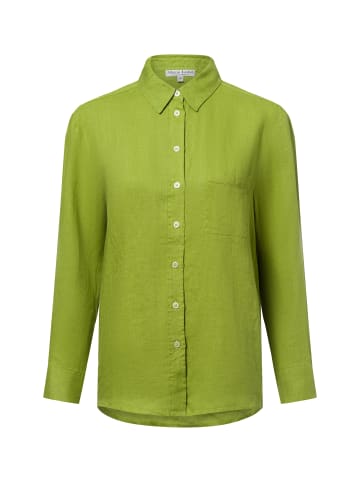 Marie Lund Leinenbluse in kiwi - 0011