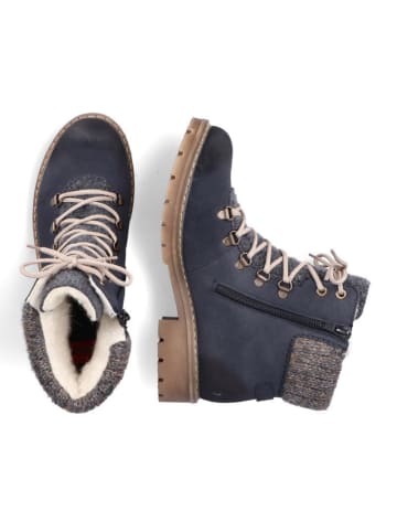 rieker Schnürstiefelette in blau