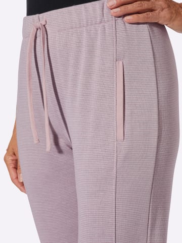 Sieh an! Jersey-Hose in malve-ecru-meliert