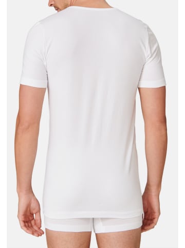 Schiesser Unterhemd / Shirt Kurzarm 95/5 Cotton in Weiß