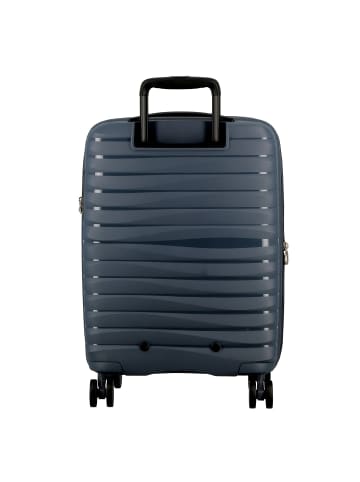 Jump Xwave 4 Rollen Kabinentrolley 55 cm mit Dehnfalte in bleu nuit