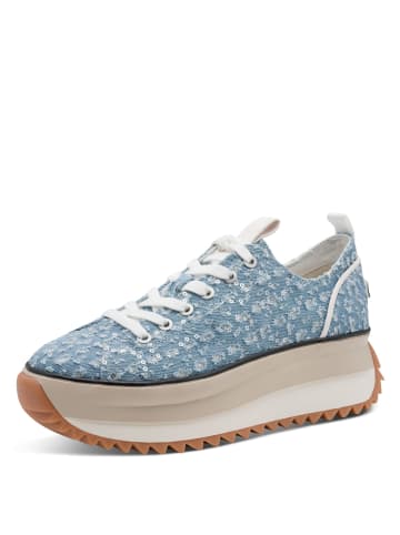 Tamaris Plateau Sneaker in Blau