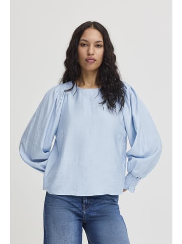 ICHI Langarmbluse in Blau
