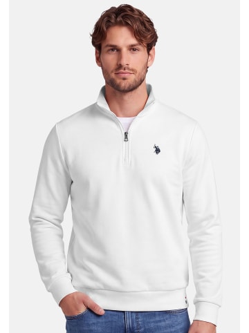 U.S. Polo Assn. U.S. POLO ASSN. Herren Pullover Half Zip P017 in Weiss - Navy