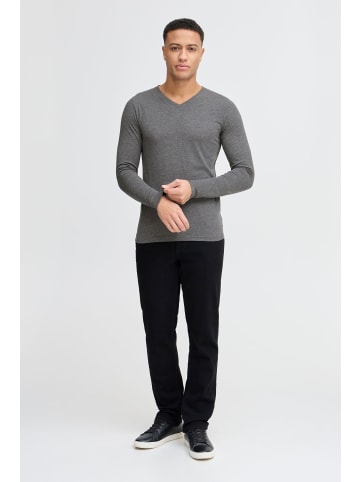 !SOLID Langarmshirt SDBasil in Weiß/Grau/Schwarz