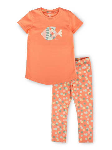 Sigikid Pyjama Nachtwäsche in Apricot-Pink