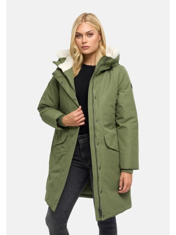 Navahoo Wintermantel Bibber-Beauty 14 in Olive Leaf