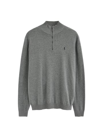 Polo Club Pullover RIGBY GO ZIPPER COTTON VO in Graue Kraft