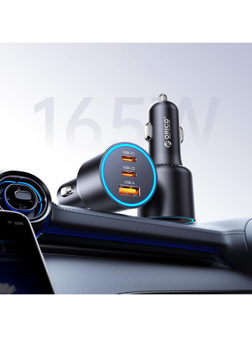 Orico HyperDrive 165W USB-A + 2x USB-C Kfz-Ladegerät