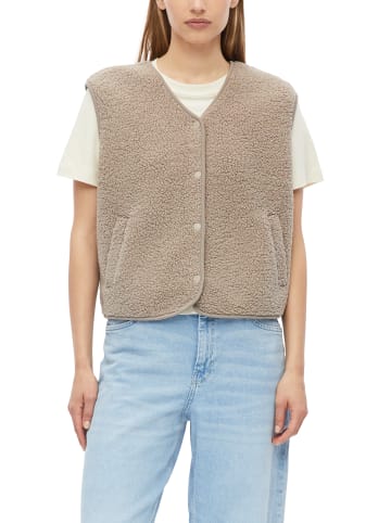 s.Oliver Teddyfell-Weste in taupe - 0002