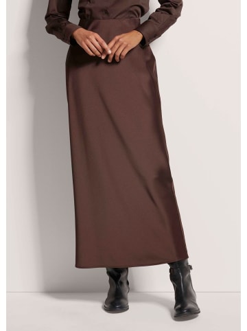 MADELEINE Langer Rock zum Schlüpfen in braun