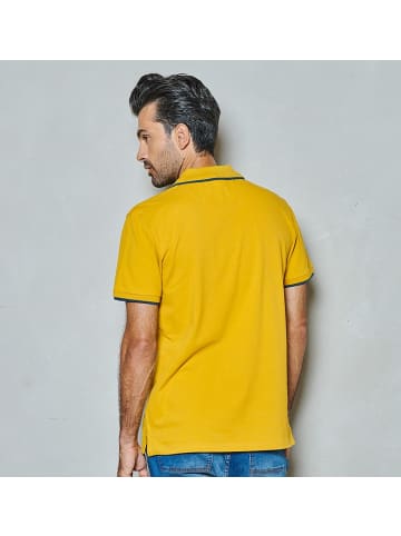 Twinlife Polo-Shirt basic in Gelb