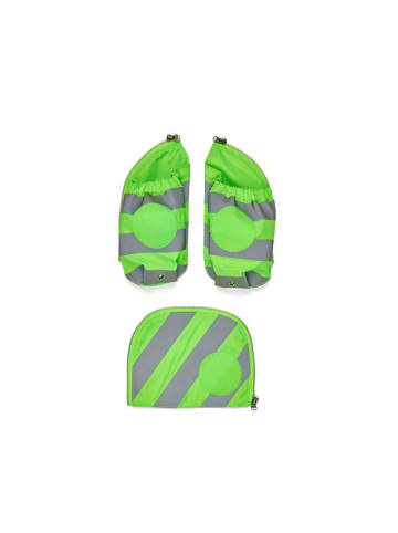 Ergobag Fluo Zip-Set mit Reflektorstreifen in grün