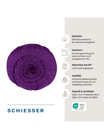 Schiesser Spannbettlaken Jessi in Lila