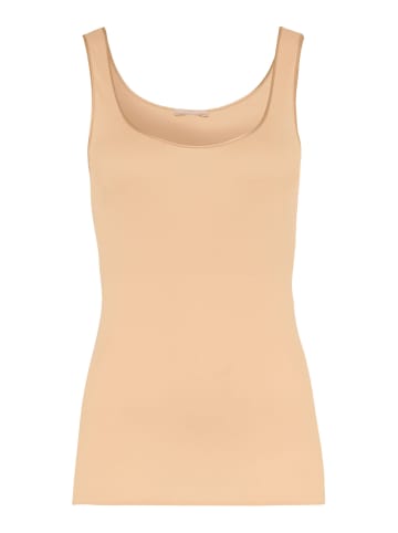 Hanro Tank Top Cotton Seamless in Beige