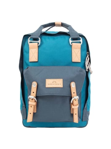 Doughnut Macaroon Euro 16 - Rucksack 38 cm (grey x dark grey) in teal x lake