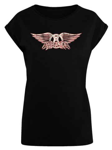 F4NT4STIC T-Shirt Aerosmith Rock Band Logo in schwarz