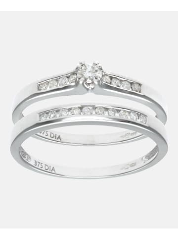 Diamant L'éternel Ring aus 375 Weißgold mit 0.25 Karat Diamant