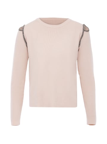 NAEMI Damen Pullover in Dunkelrosa