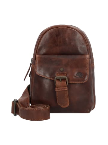 Greenburry Rugged Umhängetasche Leder 17 cm in brown