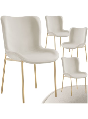 tectake Polsterstuhl, Belastbarkeit 120 kg, 54 x 62 x 90 cm
