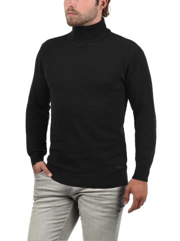 !SOLID Rollkragenpullover SDKarlos 21102717ME Strickpullover mit Perlstrickmuster in Schwarz