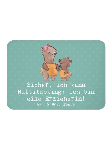 Mr. & Mrs. Panda Kühlschrankmagnet Erzieherin Multitasking mit S... in Meeresbrise