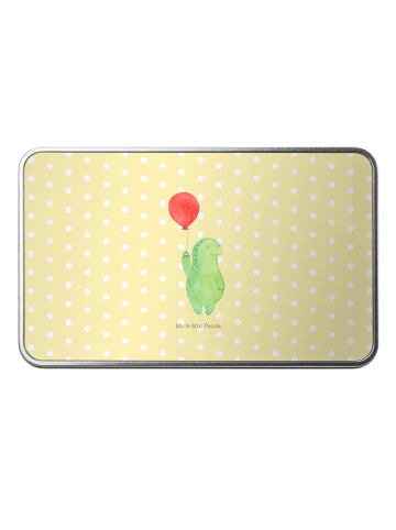 Mr. & Mrs. Panda Geschenkbox Schildkröte Luftballon ohne Spruch in Gelb Pastell