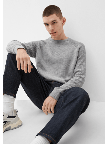 QS Pullover langarm in Grau