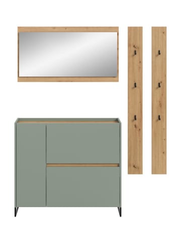 ebuy24 Garderobenmöbel Drive (4-teilig) Staubgrün 192 x 32 cm