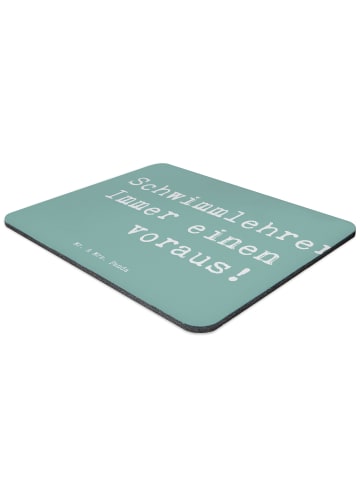 Mr. & Mrs. Panda Mousepad Spruch Schwimmlehrerin Zug voraus mit ... in Meeresbrise