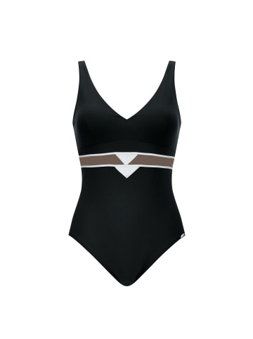 SUNFLAIR Badeanzug in schwarz