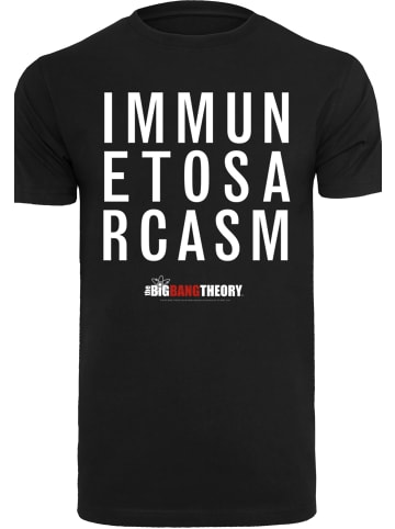 F4NT4STIC T-Shirt Big Bang Theory TV Serie Immune To Sarcasm in schwarz