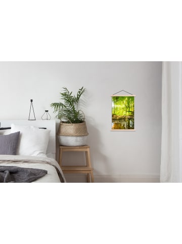 OnlyWow Poster mit Leiste Waldlicht