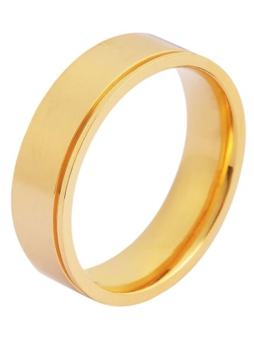Adeliás Herren Ring aus Edelstahl in gold