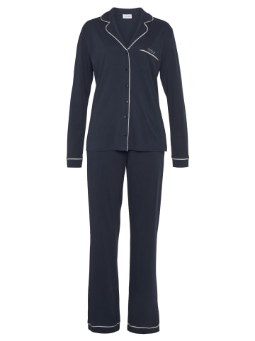 LASCANA Pyjama in dunkelblau