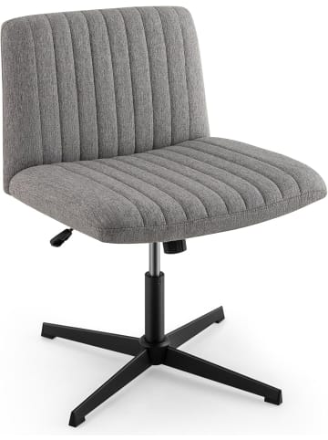 COSTWAY Schneidersitz Stuhl in Grau