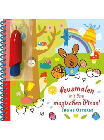 Arena Buch - Ausmalen mit dem magischen Pinsel. Frohe Ostern!
