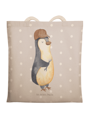 Mr. & Mrs. Panda shopping bag Wenn Papa es nicht reparieren kann... in Grau Pastell